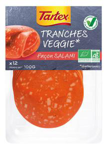 Visuel 2 du produit Tranches végétariennes épicées au blé bio Evernat - 100 g