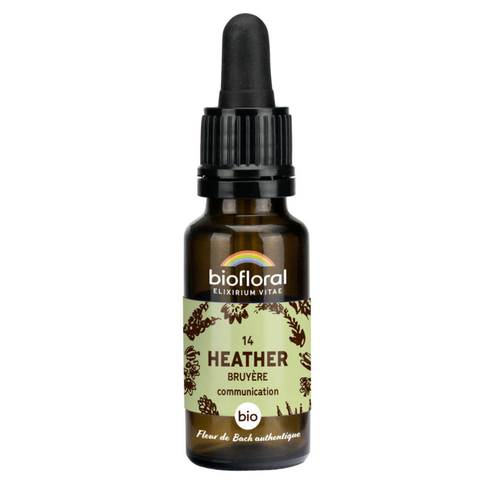 Visuel 1 du produit Élixir n°14 Biofloral de bruyère en flacon de 20 ml
