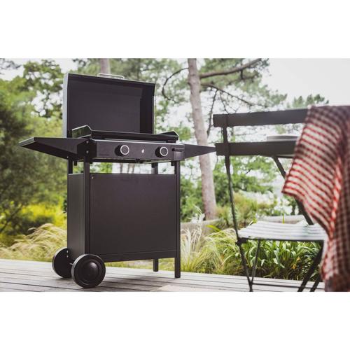 Visuel 7 du produit Desserte chariot pour plancha Origin fermé 60 coloris noir en acier Forge Adour Origin - 83,2 x 128,6 x 55,8 cm