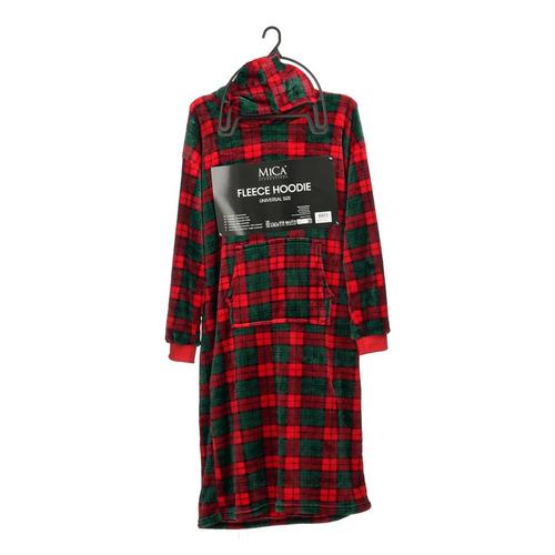 Visuel 1 du produit Sweat plaid tartan en polyester rouge - 117 x 70 cm