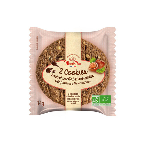 Visuel 1 du produit Cookies gourmand à la pâte à tartiner bio Mamie bio - 35 g