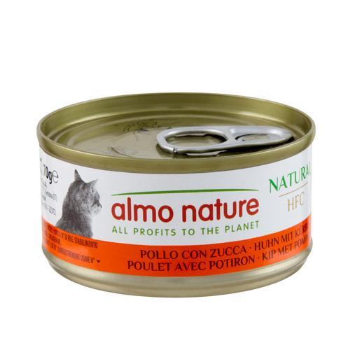 Visuel 1 du produit Pâtée pour chat HFC Natural au poulet et potiron Almo Nature - 70 g