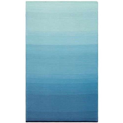 Visuel 1 du produit Tapis coloris bleu polypropylène recyclé intérieur extérieur - 150 x 240 cm