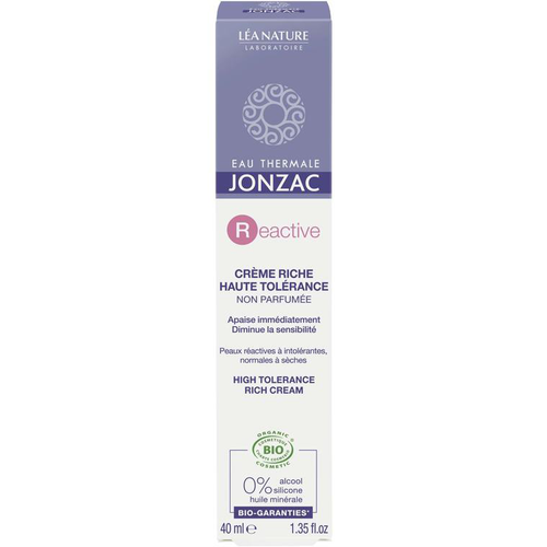 Visuel 1 du produit Crème riche haute tolérance sans parfum Eau Thermale Jonzac 40 ml