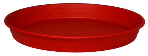 Visuel 1 du produit Soucoupe en plastique recyclé rouge rubis Cocoripot - Ø 20 cm