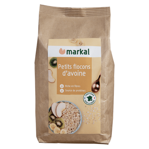 Visuel 1 du produit Flocons avoine petits bio Markal - 750 g