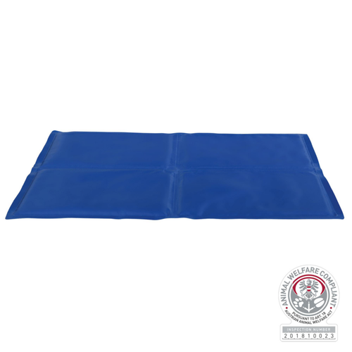Visuel 1 du produit Tapis rafraîchissant pour chien coloris bleu Trixie - 50 x 65 cm