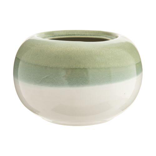 Visuel 1 du produit Cache-pot Bowl orchidée coloris beige en céramique - Ø 19 cm x 13 cm