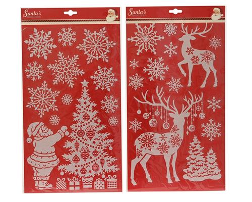 Visuel 1 du produit Vitrophanie en PVC irisé blanc - 40,5 x 23,5 cm
