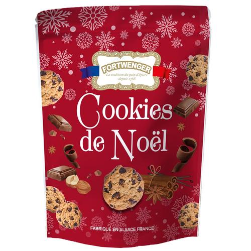 Visuel 1 du produit Cookies de Noël au chocolat noir, noix et épices Fortwenger - 150 g