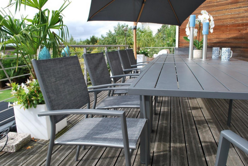 Visuel 6 du produit Fauteuil de jardin en aluminium textilène Creador Faro