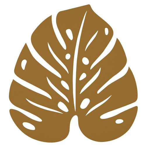 Visuel 1 du produit Dessous de plat en acier pain d’épice Fermob Monstera - 24 x 22 cm