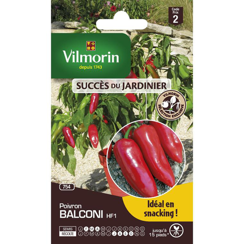 Visuel 1 du produit Graines de Poivron Balconi HF1 Vilmorin - graines à semer