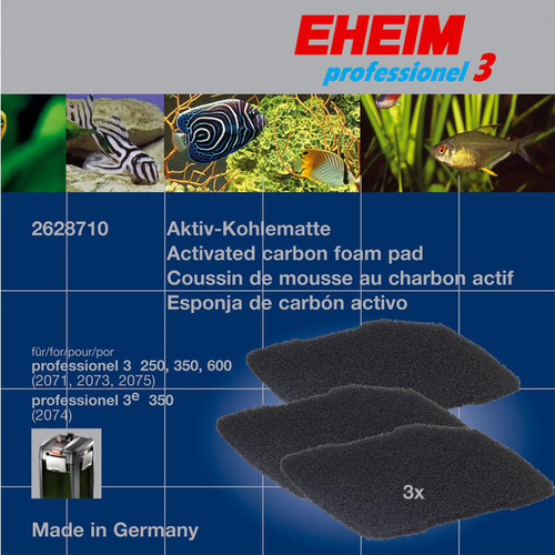 Visuel 1 du produit Mousses filtre charbon actif, lot de 3, EHEIM - pour modèles Professionel 3 et 4