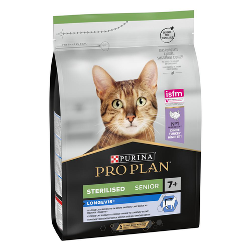 Visuel 1 du produit Croquette pour chat adulte stérilisé de plus de 7 ans Pro Plan - 3 kg
