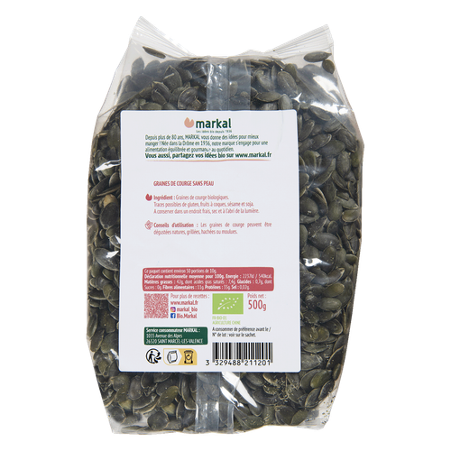 Visuel 2 du produit Graines de courges bio Markal sachet - 500 g