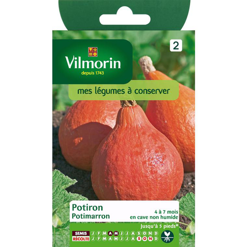 Visuel 1 du produit Potiron potimarron Vilmorin - graines à semer