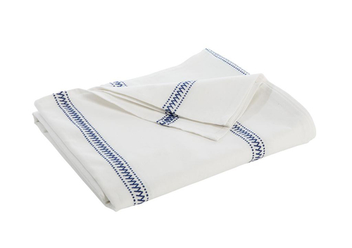 Visuel 1 du produit Nappe décorative lignes coloris multicolore en coton - 150 x 250 cm