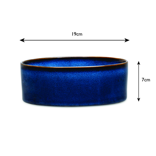 Visuel 6 du produit Gamelle pour chien en grès coloris bleu nuit Reactive Glaze Scruffs - 19 x 19 x 8 cm