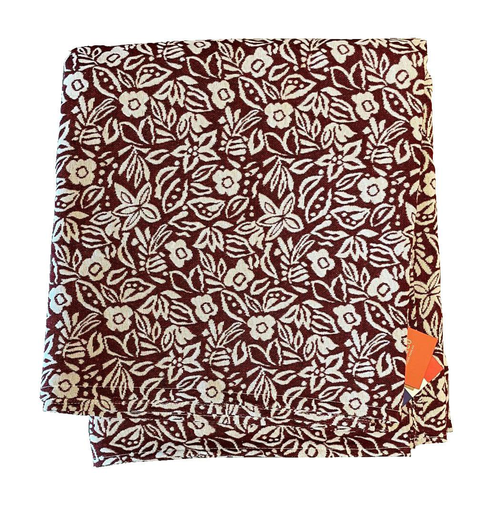 Visuel 1 du produit Nappe coloris roux en PE/coton Tessa - 150 x 250 cm