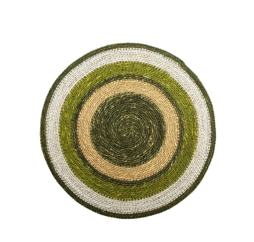 Visuel 1 du produit Set de table lignes coloris multicolore en osier - 35 cm