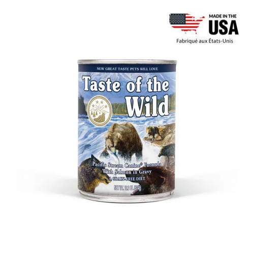 Visuel 1 du produit Pâtée pour chien adulte sans céréales saumon Taste of the Wild Pacific Stream - 390 g