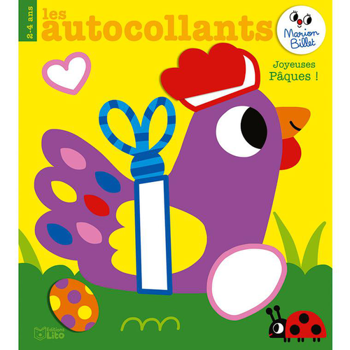 Visuel 1 du produit Livre d'autocollants "Joyeuses Pâques", collection Les autocollants de Marion Billet aux Éditions Lito
