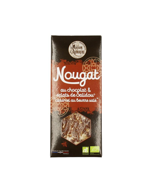 Visuel 1 du produit Nougat au chocolat et aux éclats de Salidou Maison Armorine - 80 g