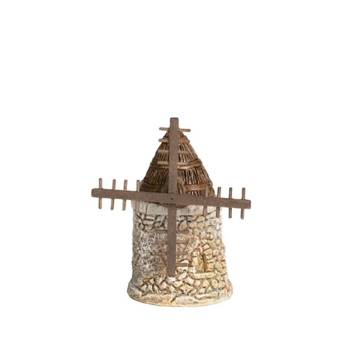 Visuel 1 du produit Accessoire de crèche de Noël moulin n°2 Santons Escoffier - 6 x 6 x 10 cm
