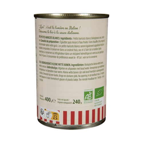 Visuel 3 du produit Petits haricots blancs bio Luce - 400 g