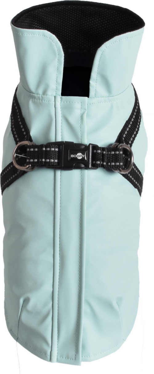 Visuel 1 du produit Manteau pour chien coloris bleu glacier avec harnais intégré Bobby Tom - Taille 36M