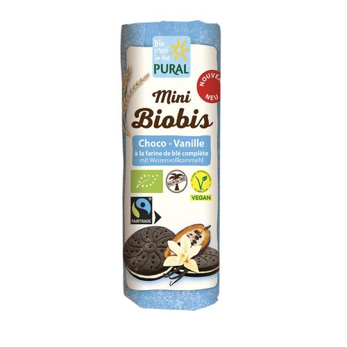 Visuel 1 du produit Biscuits bio choco vanille Pural mini Biobis - 85 g