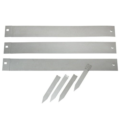 Visuel 1 du produit Bordure de jardin en métal gris Nature Outside Living - 264 x 10,2 cm