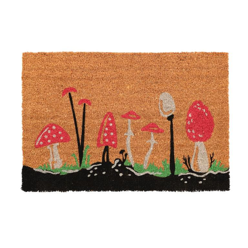 Visuel 1 du produit Paillasson coco champignons taille M - 60 x 40 cm