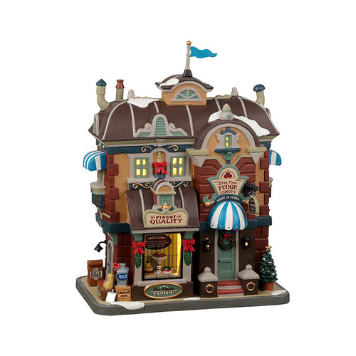 Visuel 1 du produit Bâtiment en porcelaine Caddington Village Lemax Boutique de caramels à l’ancienne – 26,5 x 17,2 x 15 cm