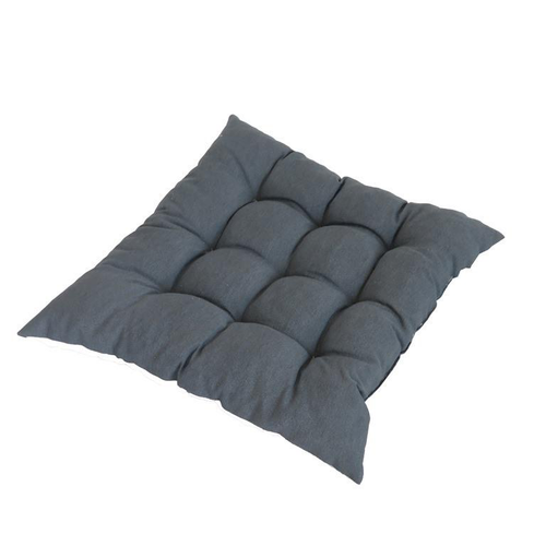 Visuel 1 du produit Assise de fauteuil matelassée en polyester/coton coloris pierre Cap - 46 x 46 x 9 cm