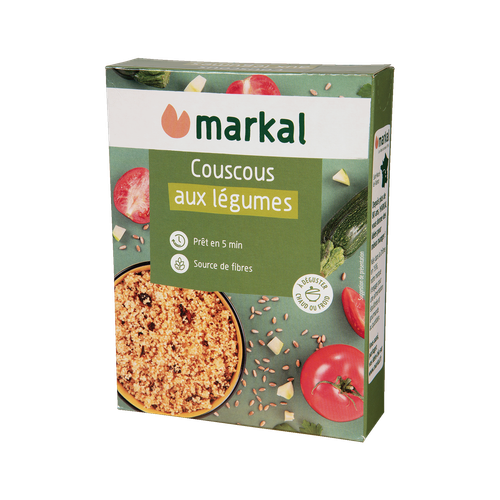 Visuel 1 du produit Couscous aux légumes bio Markal - 250 g