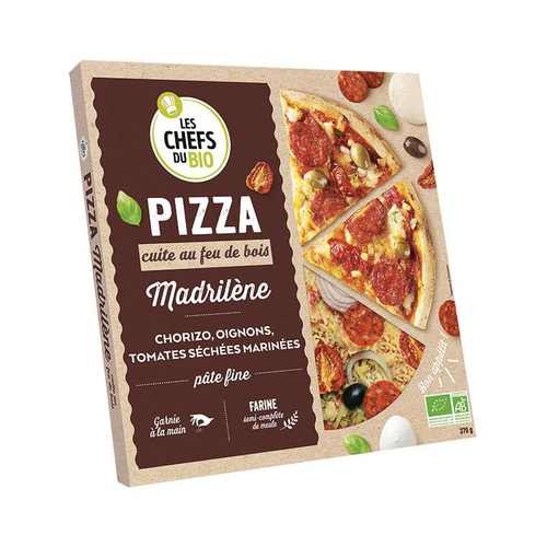 Visuel 1 du produit Pizza madrilène au chorizo bio Les Chefs du bio - 400 g