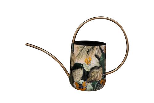 Visuel 1 du produit Arrosoir décoratif en métal vert et or Bee - 38 x 14 x 26 cm
