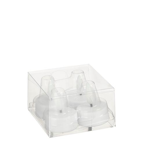 Visuel 1 du produit Lot de 4 bougies chauffe-plat blanche LED à pile