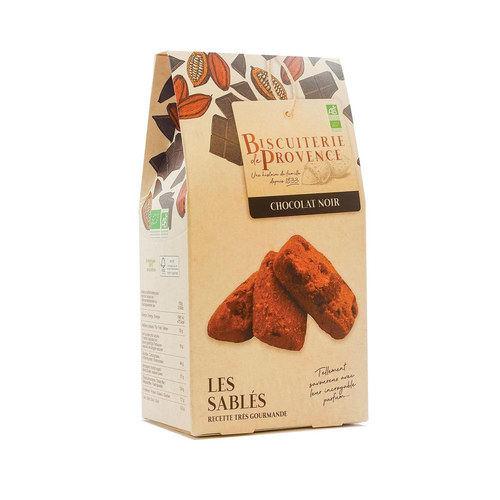 Visuel 1 du produit Sablés bio chocolat Biscuiterie de Provence - 120 g