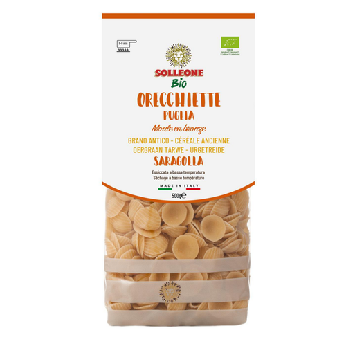 Visuel 1 du produit Orecchiette au blé saragolla Solleone bio - 500 g