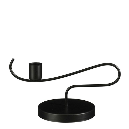 Visuel 1 du produit Bougeoir en métal noir Pyke - Ø 10 x H 10 cm