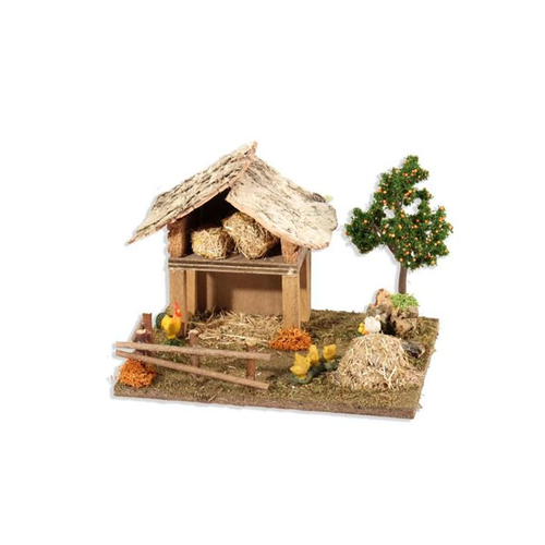 Visuel 1 du produit Poulailler 19x15x14 cm Bois Multicolore