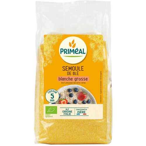 Visuel 1 du produit Semoule de blé dur blanche grosse bio Primeal - 500 g