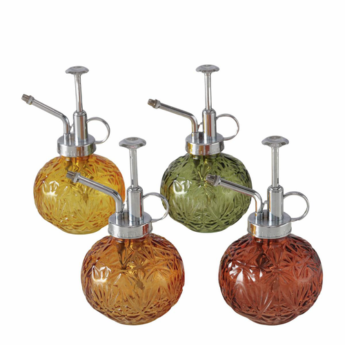 Visuel 1 du produit Vaporisateur à plantes en verre laqué multicolore Fresh - Ø 9 x H 16 cm