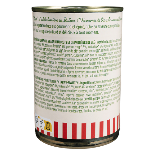 Visuel 3 du produit Chili sin carne végétarien bio Luce - 400 g