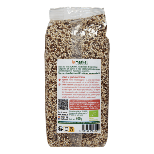 Visuel 2 du produit Quinoa duo rouge et blanc Markal - 500 g