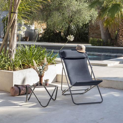 Visuel 4 du produit Maxi transat BeComfort coloris gris en titane Lafuma - 62 x 83 x 94 cm