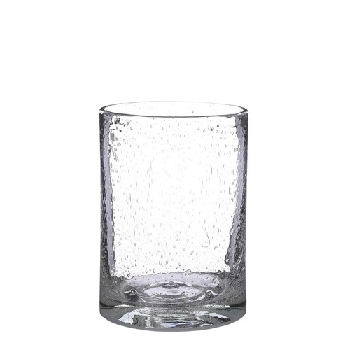 Visuel 1 du produit Vase cylindre en verre recyclé transparent Estelle - H 23 x Ø 17 cm